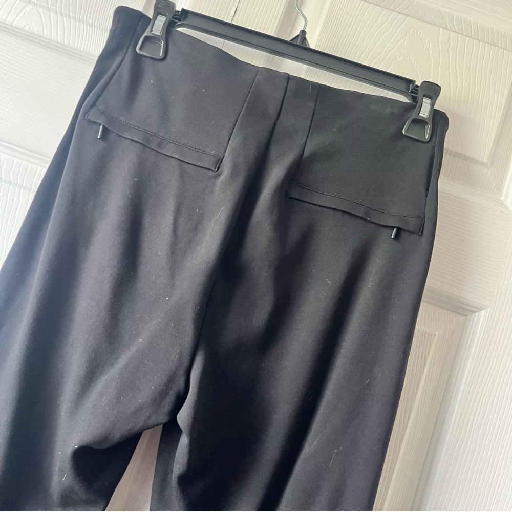 ATHLETA Black SIZE 6 Pull-On Front Seam Side Zip Work Yoga Pants High Waisted - Picture 6 of 6